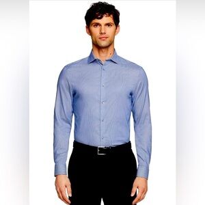 Men’s Calvin Klein Dress Shirt Size 15 Light Blue Dress Shirt Regular Fit NWT